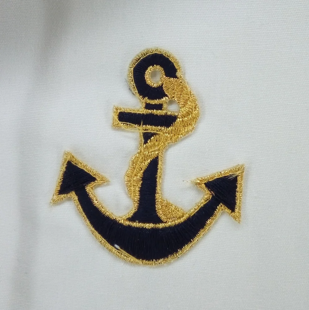 Nautical White and Navy Women's Jacket - Picture 4 of 14